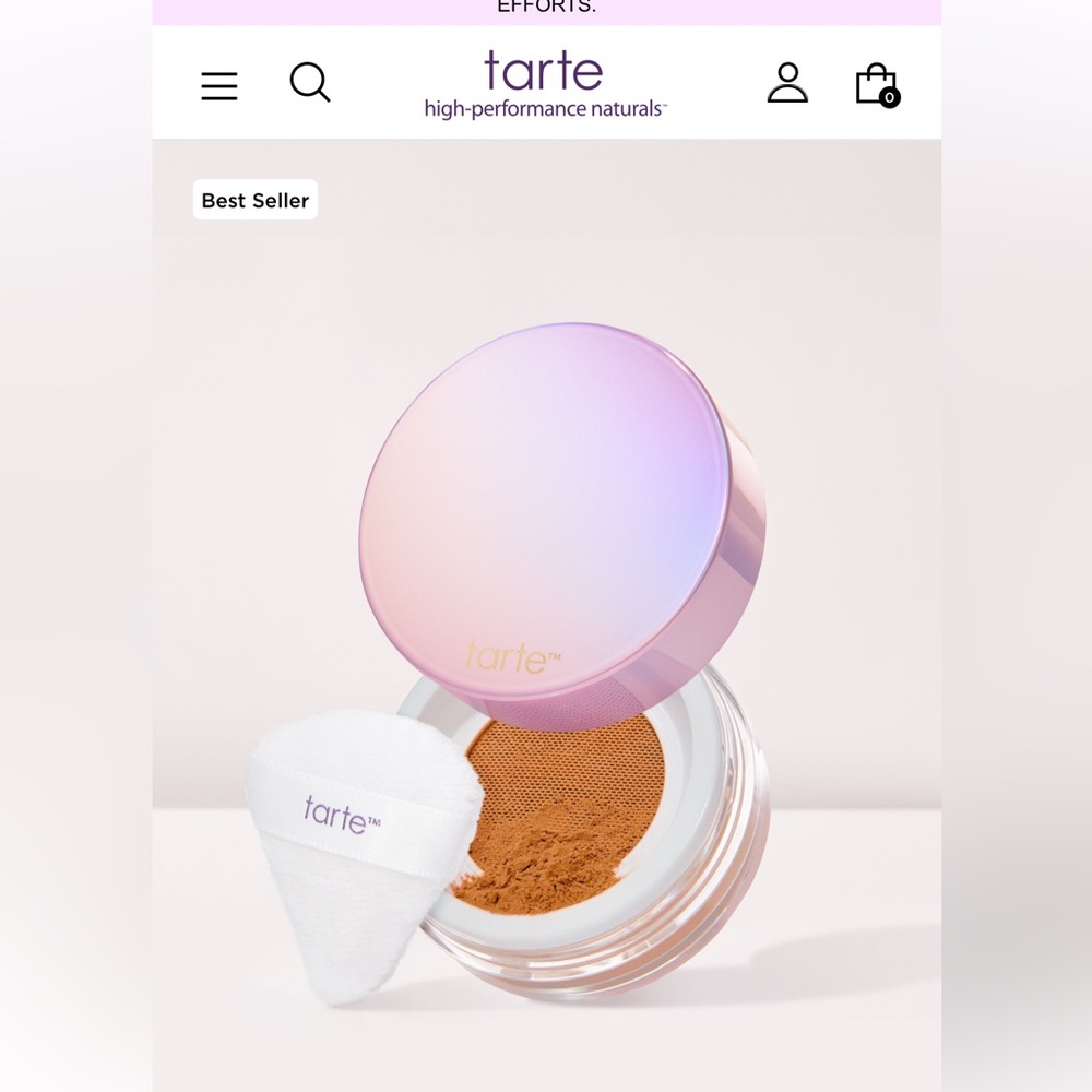 Brand new tarte creaseless setting powder in Carmel